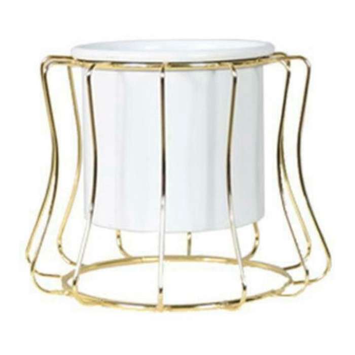Metal Plant Stand Rack Outdoor Planter Display Holder Decor White A