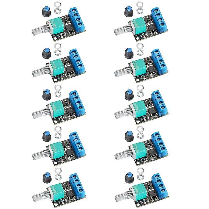 10 Pcs Pwm Dc Motor Speed Controller 5v-16v12v Speed Control Switch