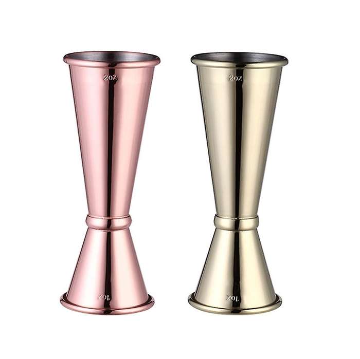 2pcs Cocktail Bar Jigger Japanese Jigger Double Spirit Measuring Cup