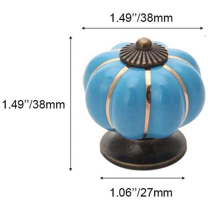 6 Pcs Knobs Vintage Ceramic Cabinet Knobs Ceramic Cupboard Knobs