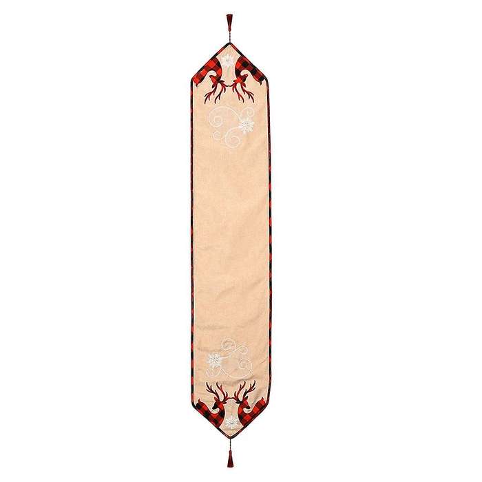 Christmas Elk Design Table Runner Coffee Table Decoration Placemat