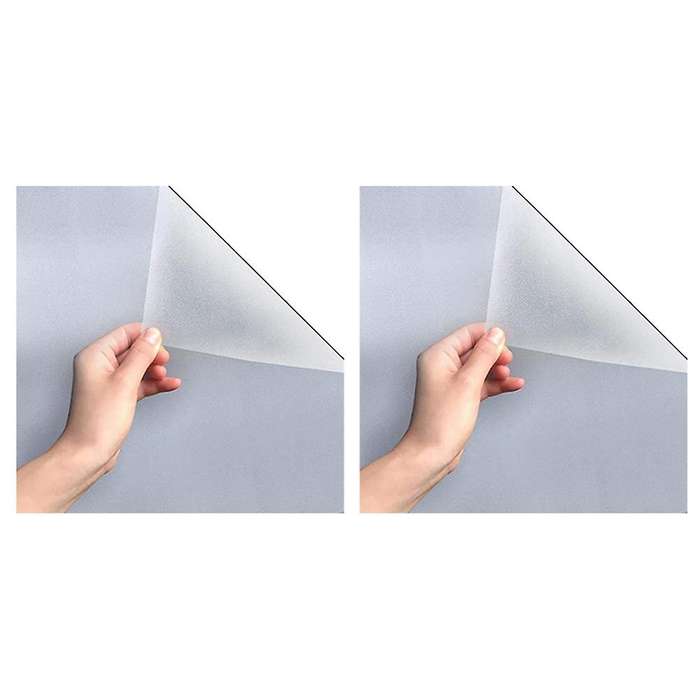 2pcs40x200cm Fensterfolie Blickdicht.selbstklebende Glasfolie