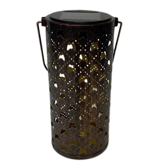 Outdoor Solar Lamp Hollow Lantern Light Solar Led Light Waterproof(a)