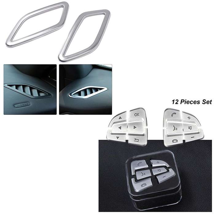 Stickers for Mercedes Benz Cla Gla Class W117 X156 2014-2017 Silver