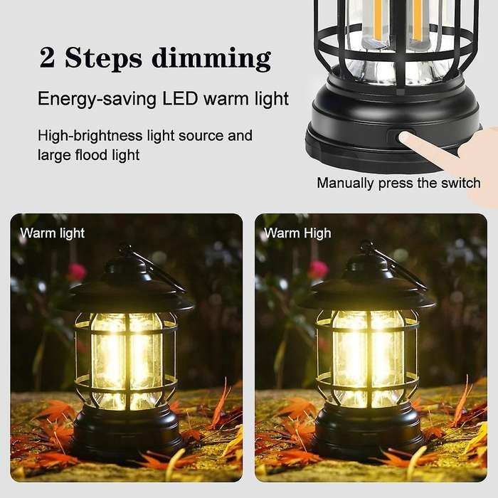Outdoor Campsite Lantern Cob Camping Light for Camping,army Green