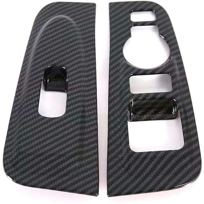 2pcs Abs Carbon Fiber Armrest Trim for Hyundai Grand Starex H1 19-20