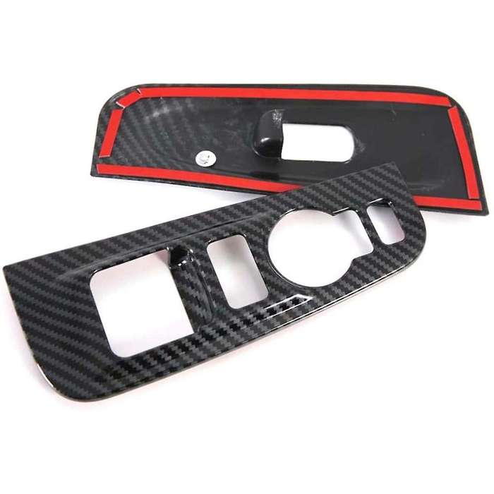 2pcs Abs Carbon Fiber Armrest Trim for Hyundai Grand Starex H1 19-20