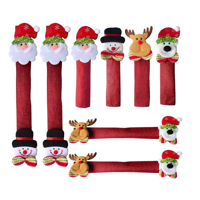 Christmas Refrigerator Glove 8- Piece Set Kitchen Appliances Glove