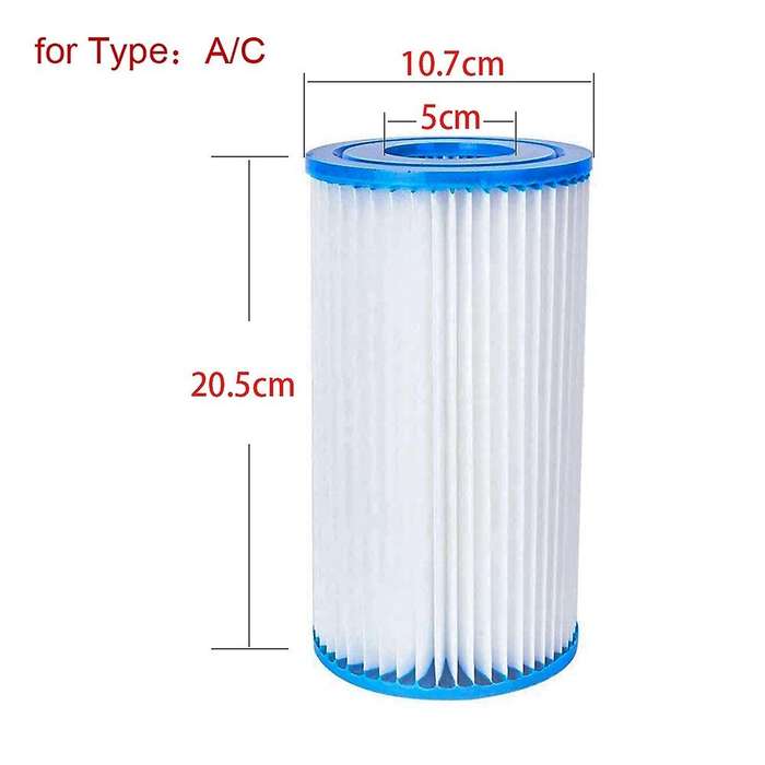 2pcs Suitable for Intex Type A/c Swimming Pool Filter Elements