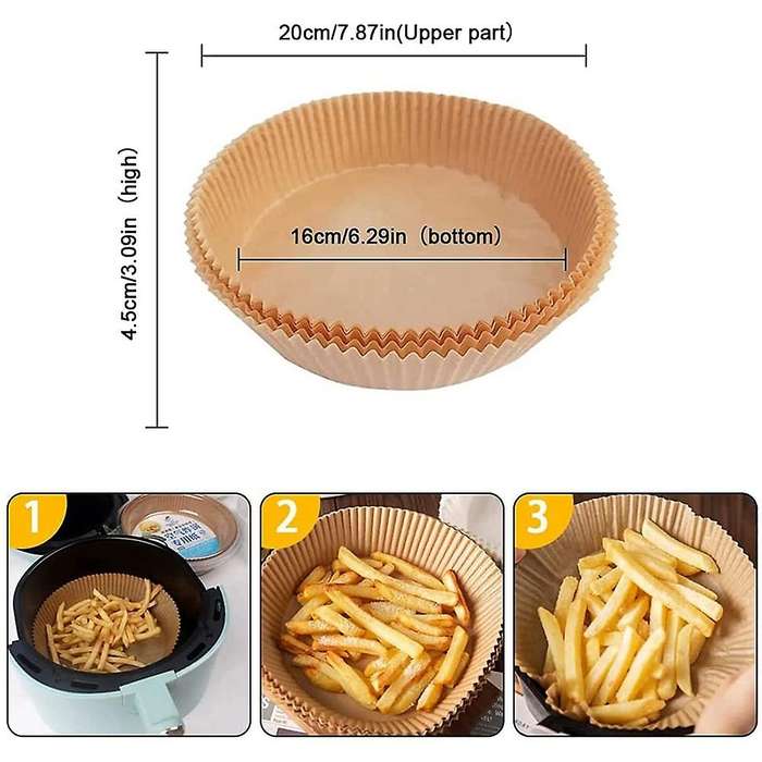 Air Fryer Disposable Paper Liner, 156pcs Non-stick Disposable Air