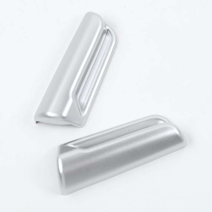 Car Seats Adjustment Handle Switch Cover Stickers Trim, Abs Silver