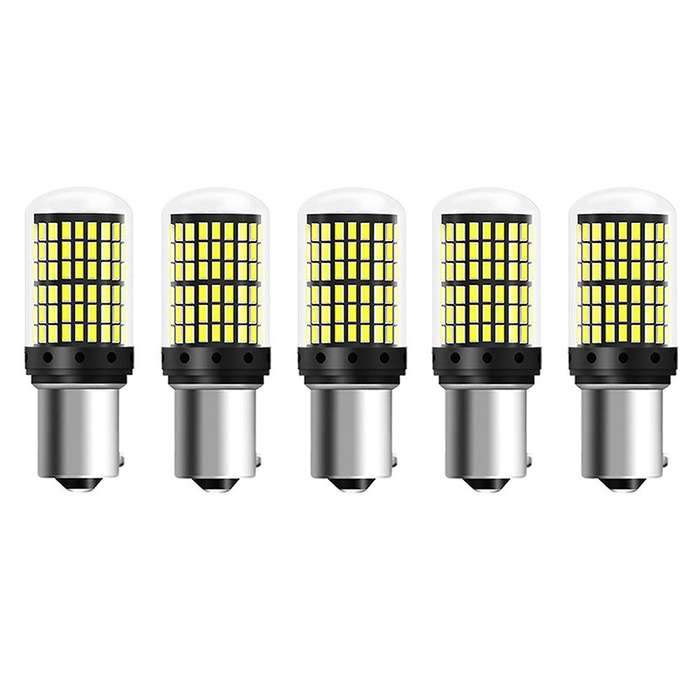 5pcs Led Bulbs 1156 Bau15s Py21w 150degrees Led 144smd