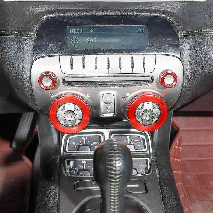 Center Control Switch Button Knob Ring Trim Cover for Chevrolet