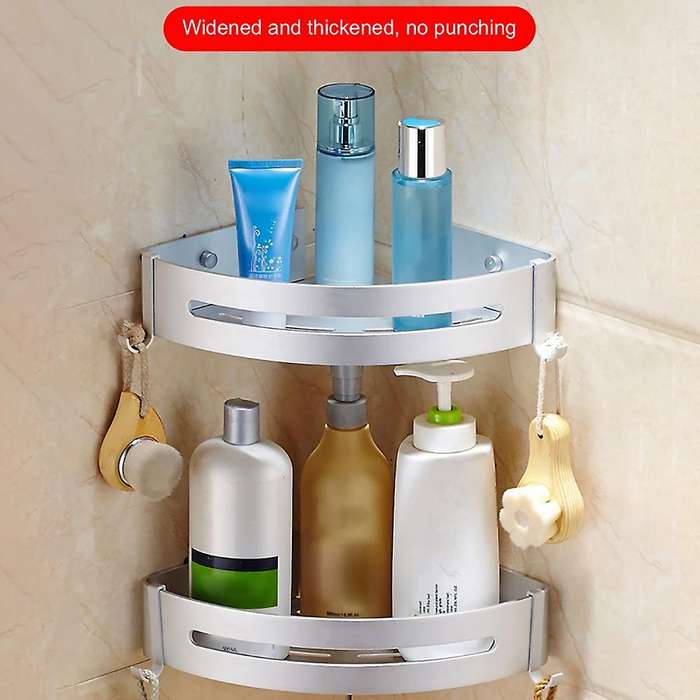 Bathroom Shelf Corner Triangle Shower Storage Basket C