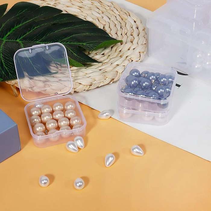 24pieces Small Bead Organizer,clear Plastic Bead Organizer Box