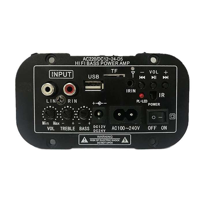 Digital Power Amplifier with Microphone U Disk Amplifier(us Plug)
