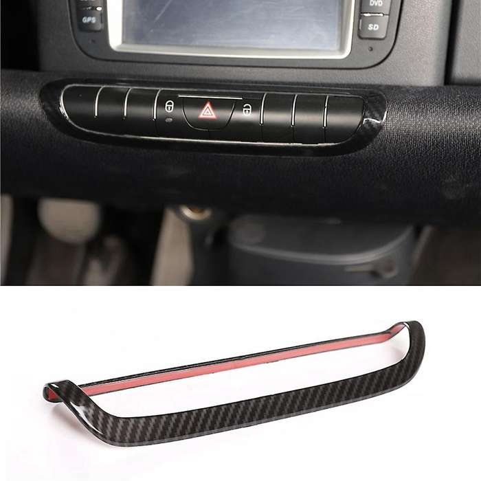 For Mercedes Smart 2009-2015 Car Door Lock Switch Button Cover,black