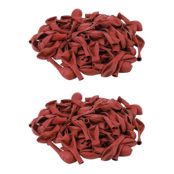 200pcs Ruby Red Balloon New Glossy Metal Pearl Latex Balloons