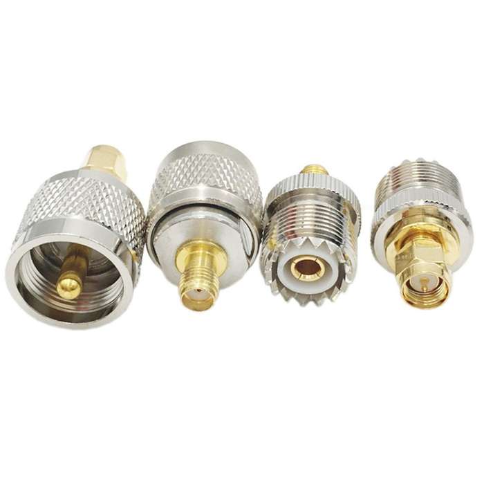 8 Pcs / Set Uhf Sl16 Pl259 So239 to Sma Male Plug Female Jack Rf Test