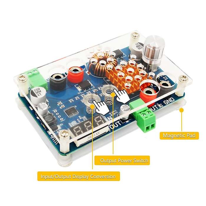 Dc 5-32v to 5-45v 3a Adjustable Step Down Module with Voltage Display