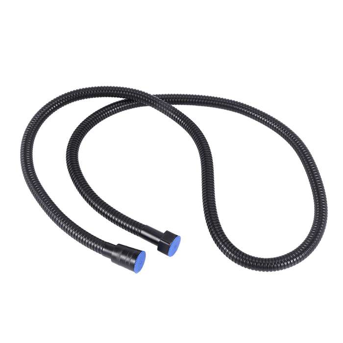 Black Shower Hose 150cm Stainless Steel Shower Tube Flexible