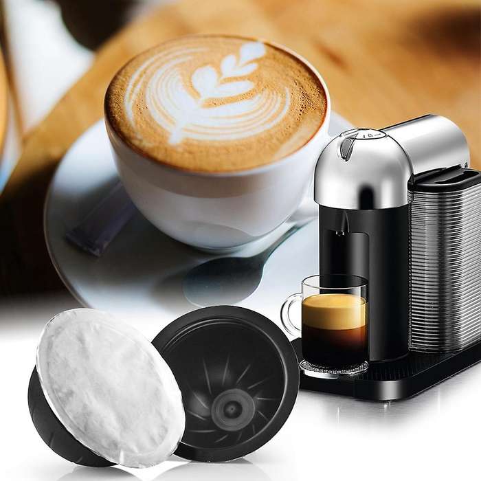 For Nespresso Vertuo Capsule Coffee Filter Pod with Dosing Ring
