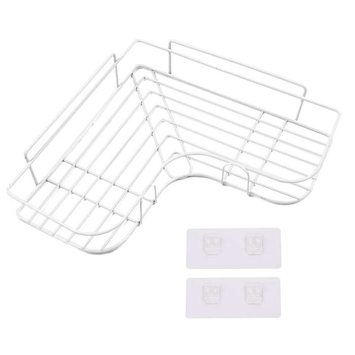 Punch-free Kitchen Shelf Bathroom Corner Shelf Wall Storage Shelf
