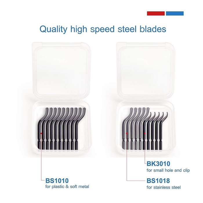 21 High-speed Steel Rotary Burr Removal Blades for Wood Red
