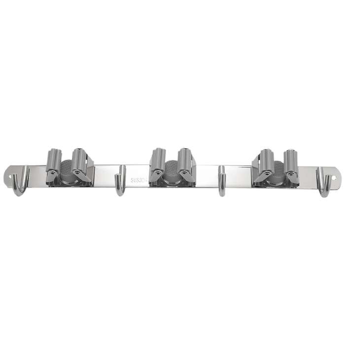 Broom Mop Holder, Stainless Steel Heavy Duty Wall Mount Storage