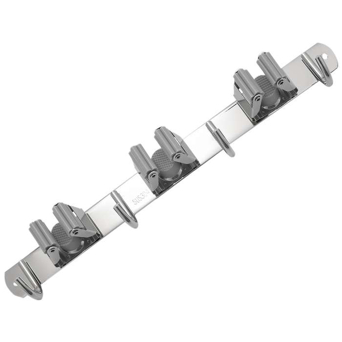 Broom Mop Holder, Stainless Steel Heavy Duty Wall Mount Storage