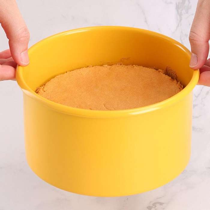 Cake Mold Chiffon Live Bottom Oven Round Ceramic Baking Tools,6 Inch