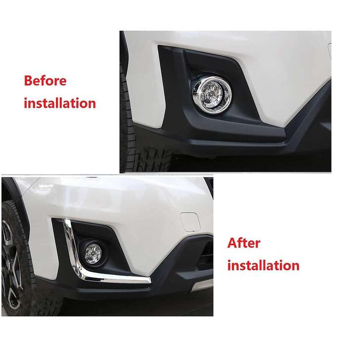 For Subaru Crosstrek Xv 2018 2019 Front Fog Lamp Eyebrow Cover Trim