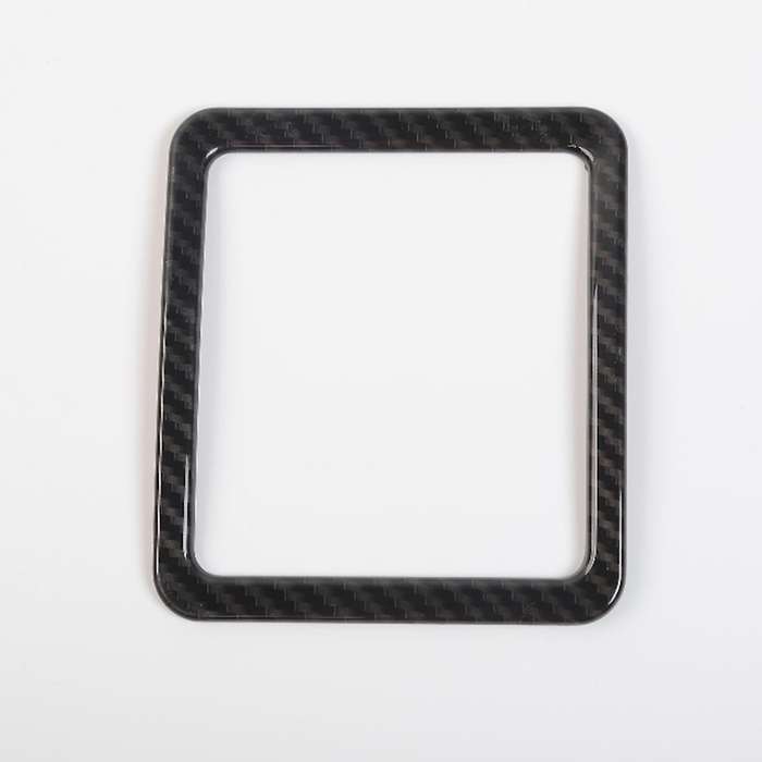 Emergency Light Switch Button Frame Cover Trim, Abs Carbon Fiber