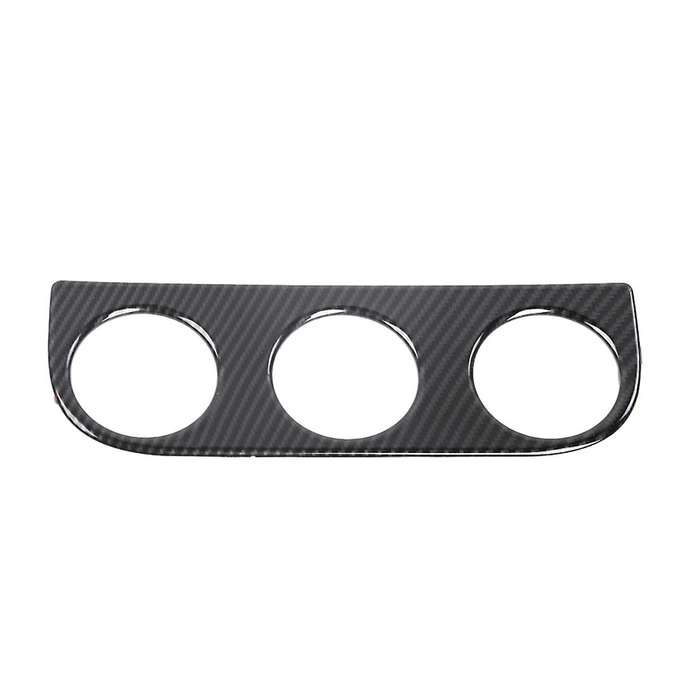 Emergency Light Switch Button Frame Cover Trim, Abs Carbon Fiber