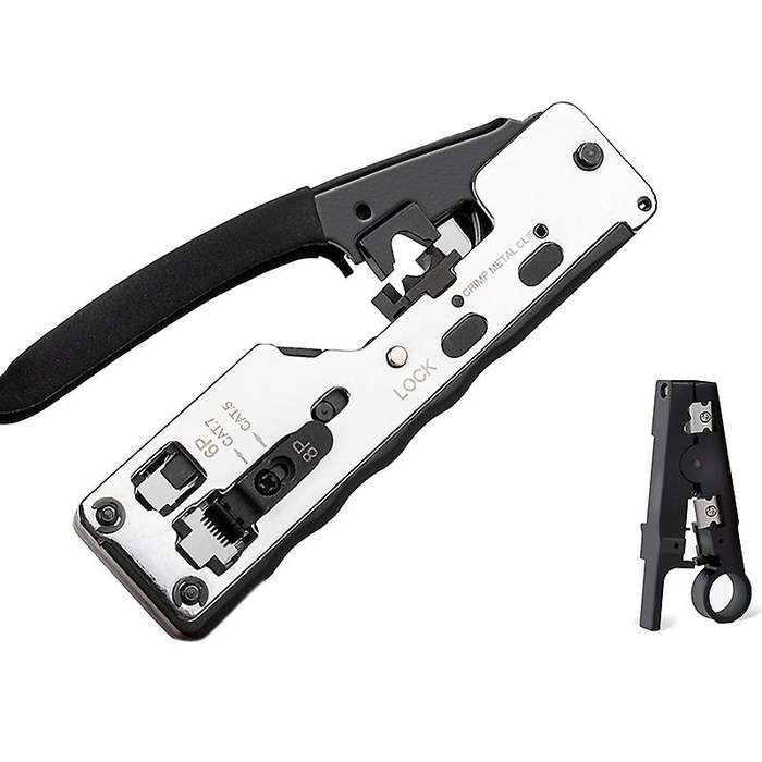 Combo Network Rj45 Tool Telecom Crimping Crimper for Rj45 Cat7 Cat6a
