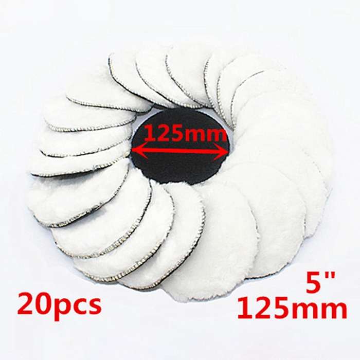 20pcs 5-inch Wool-like Polishing Wheel for Car Hood Paint Maintenance