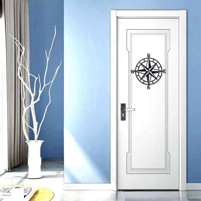 Metal Decorative Nautical Compass Wall Decor Living Room Office Porch