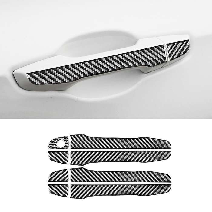 Carbon Fiber Car Door Handle Cover Sticker for Honda Crv 2016-2021