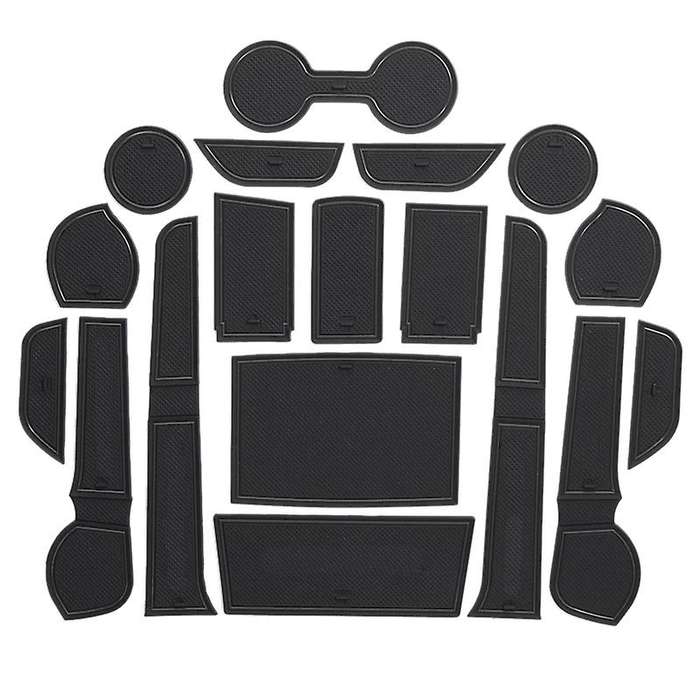 Gate Slot Mats for Toyota Hilux Sr5 15-18 Non-slip Mats Black