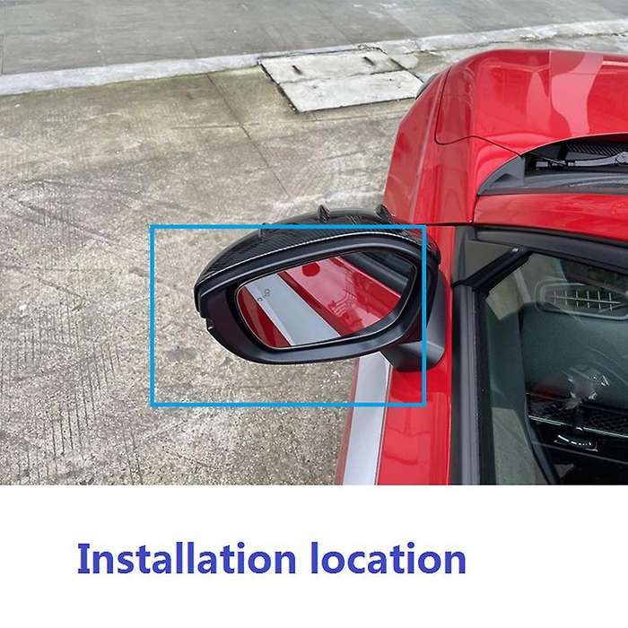 For 11th Honda Civic 2022 Rearview Mirror Cover Decorative,black