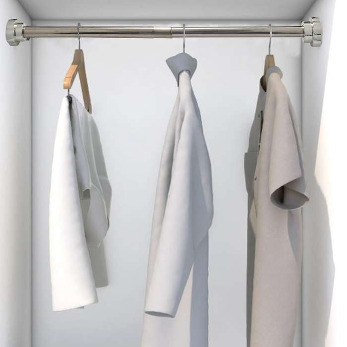 Extendable Clothes Drying Stainless Steel Rod for Bathroom 40-55cm