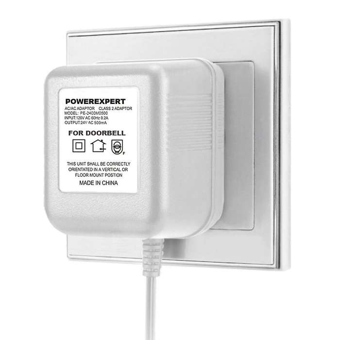 24v 500ma Video Doorbell Transformer 8 Meter Cable Camera (us Plug)