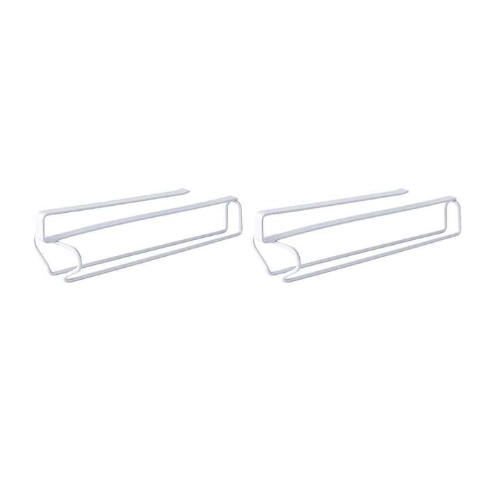 2pcs Useful Iron Wine Rack Glass Holder Hanging Bar Hanger Shelf