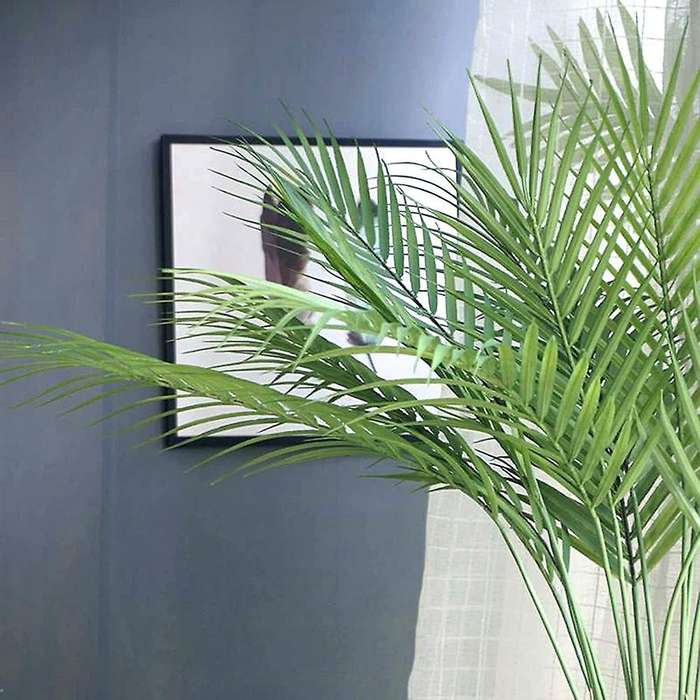 78 Pieces 8 Kinds Artificial Palm Leaves with Stems