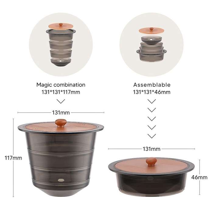 Coffee Storage Box Detachable Convenient Coffee Capsule Rack Mini