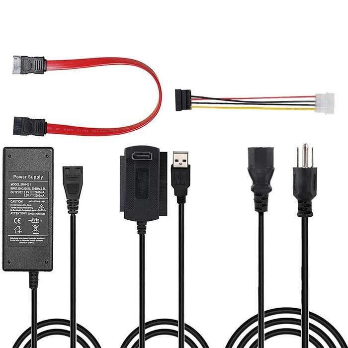 Sata Pata Ide Drive to Usb 2.0 Adapter Converter Cable(us Plug)
