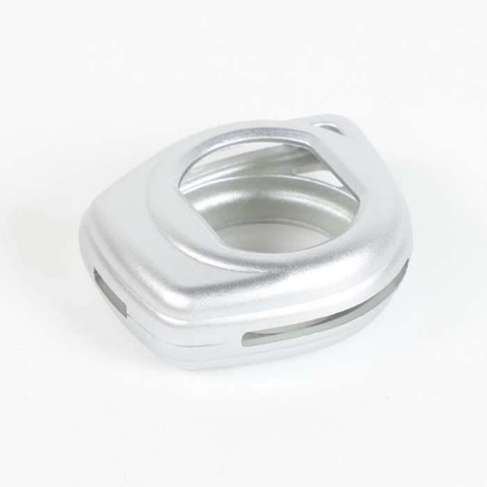 Car Key Fob Cover Key Chain Case Trim Abs Silver