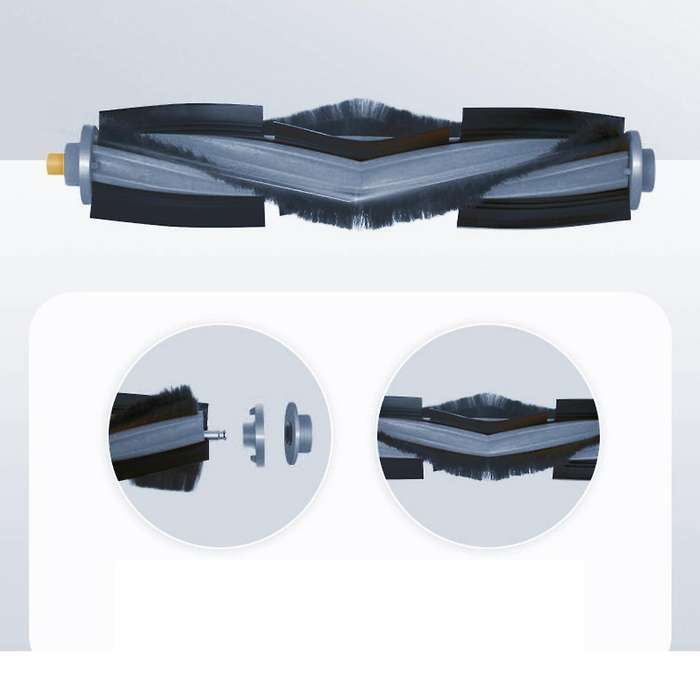 2 Pcs Rolling Brush for Ecovacs X1 Turbo Omni Robot Vacuum Cleaner