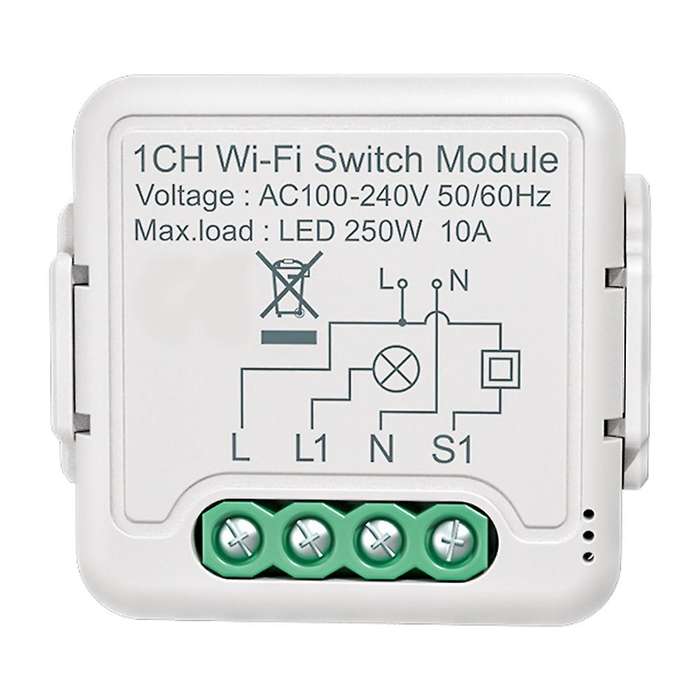 Tuya Wifi Switch Module with Dual Way Control, for Alexa,home(1 Gang)
