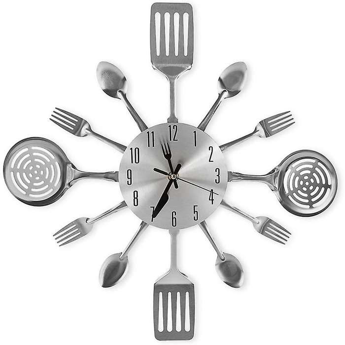 Large Kitchen Wall Clocks with Spoons and Forks,wall Clock Tableware